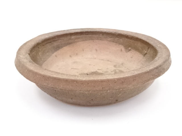 JAPANESE CERAMICS / FLOWERPOT / ASH GLAZE